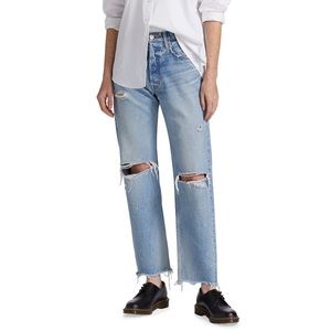 Moussy Vintage Odessa High-Rise Wide Jeans - Sz 24